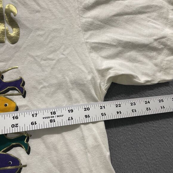 Vintage Cayman Islands Shirt Mens Large Art Fish Single Stitch 90s Oneita Power - Picture 8 of 9